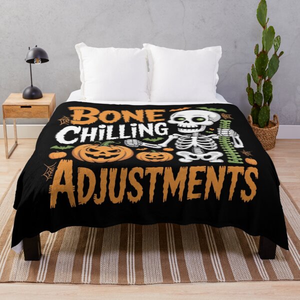 Item preview, Bone Chilling Adjustments Funny Osteopathy Halloween designed and sold by osteopath shop.