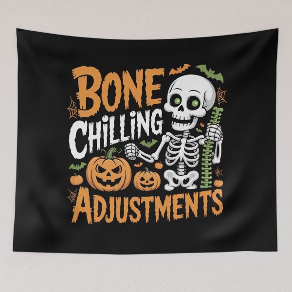 Item preview, Bone Chilling Adjustments Funny Osteopathy Halloween designed and sold by osteopath shop.