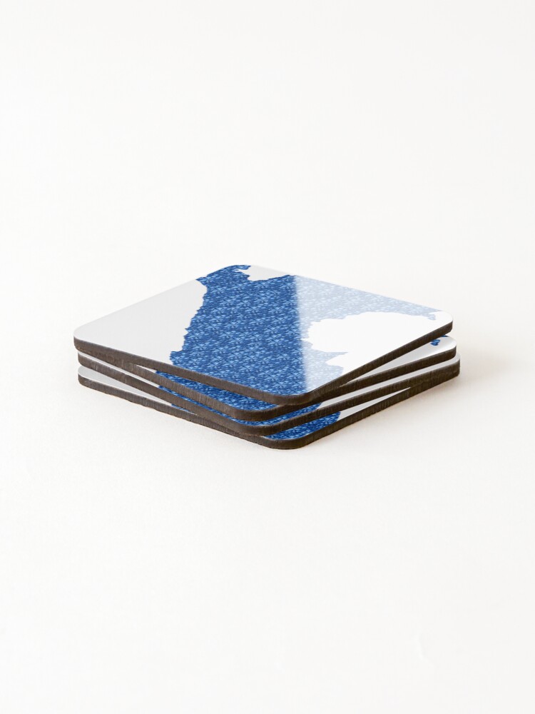 Thumbnail 4 of 5, Coasters (Set of 4), Blue Rhinestone Peru designed and sold by TheIconSmith.