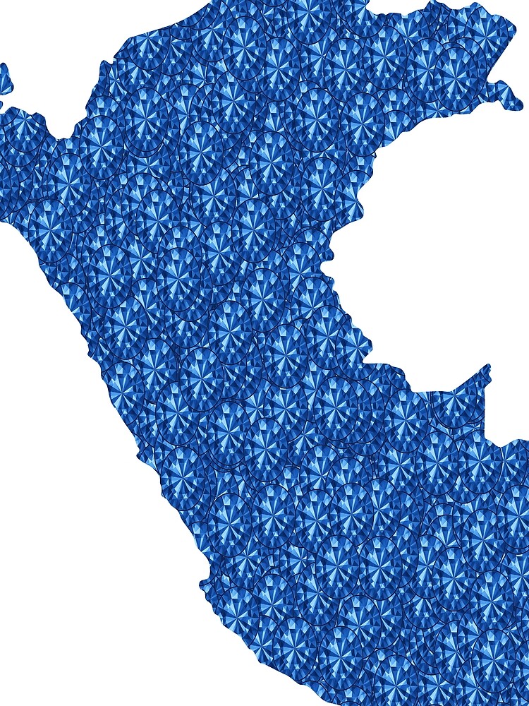 Thumbnail 3 of 3, Scarf, Blue Rhinestone Peru designed and sold by TheIconSmith.
