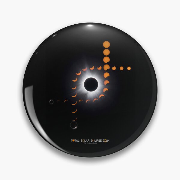 Item preview, Total Solar Eclipse composite - April 8, 2024 designed and sold by James Cumming.