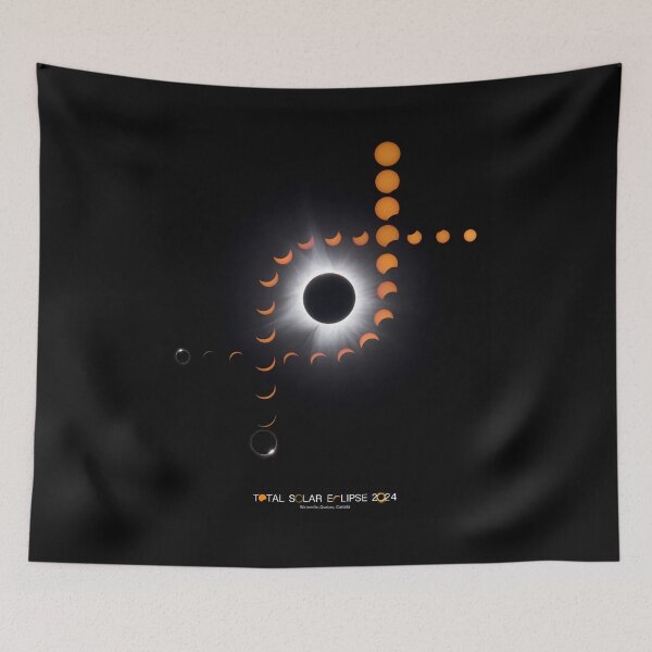 Item preview, Total Solar Eclipse composite - April 8, 2024 designed and sold by James Cumming.