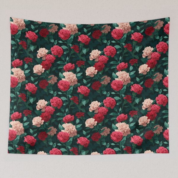 Item preview, Bold Stunning Carnations Print For Carnation Fan designed and sold by RoyalStarsPatts.