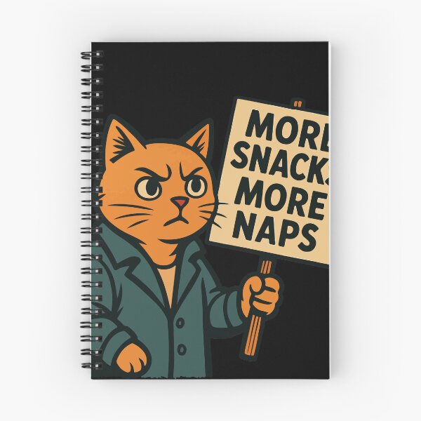 Item preview, More Snacks More Naps Cat | Silly Paws Studio designed and sold by SillyPawsStudio.