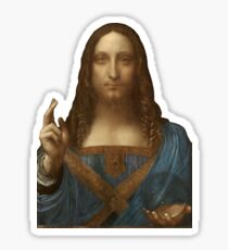 Salvator Mundi by Leonardo da Vinci Sticker