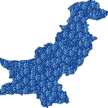 Artwork thumbnail, Blue Rhinestone Pakistan by TheIconSmith