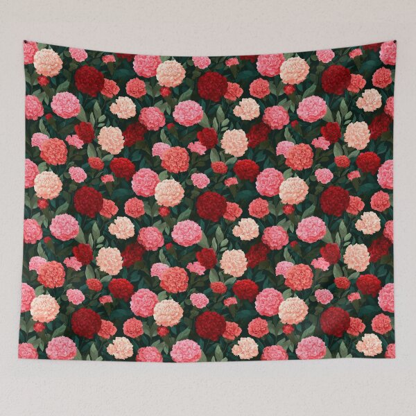 Item preview, Bold Wild Carnations For Garden Lover Gift designed and sold by RoyalStarsPatts.