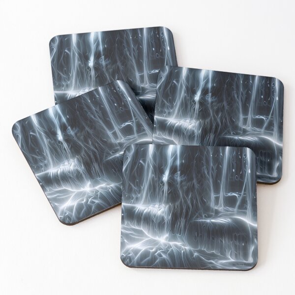 Item preview, Veins of Light – Abstract Cyber Silhouette (Tapestry & Bedding Art) designed and sold by PurpleRoseReina.