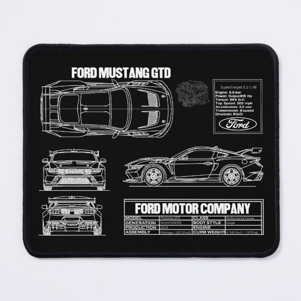Item preview, Mustang GTD Blueprint designed and sold by BronArtworks.