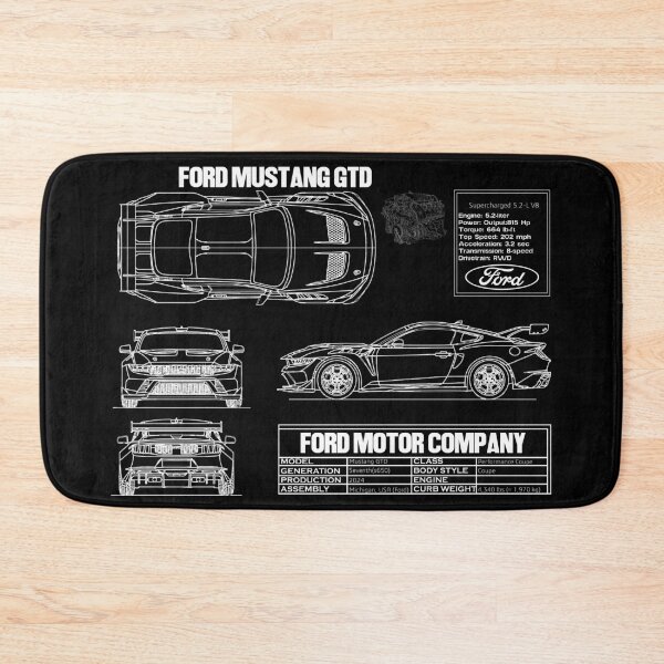 Artikelvorschau, Mustang GTD Blaupause entworfen und verkauft von BronArtworks.