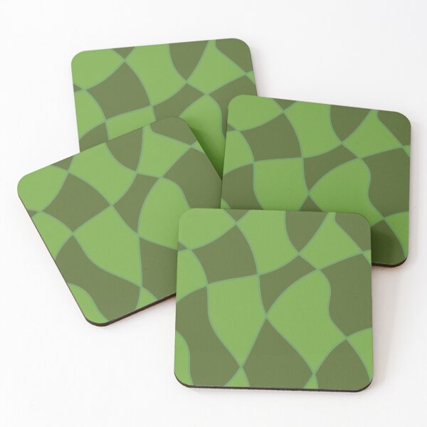 Item preview, Green Checks designed and sold by mapofraincloud.