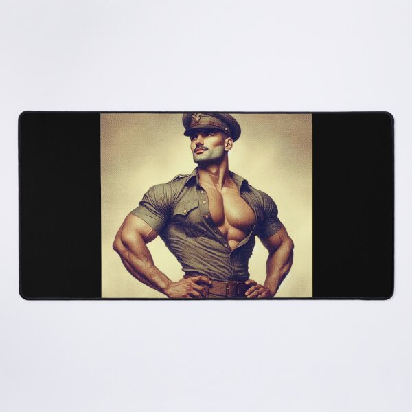 Item preview, Gay Pride 1940's Leather Military "Captain Tom" Berlin Leder Pride Graphic Design designed and sold by ItsAKinkThing.