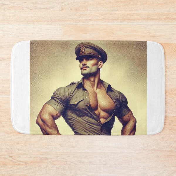 Item preview, Gay Pride 1940's Leather Military "Captain Tom" Berlin Leder Pride Graphic Design designed and sold by ItsAKinkThing.