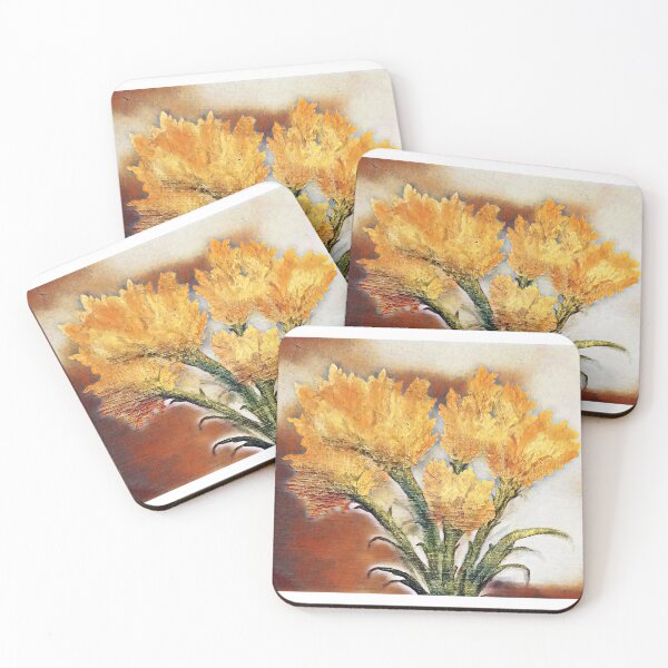 Item preview, Flowers in rustic red and burnt orange: A floral mix watercolour design  designed and sold by Art-by-Nade.
