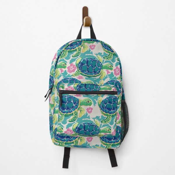 Item preview, Preppy cute turtles in turquoise and pink designed and sold by SophieClimaArt.