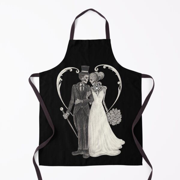 Item preview, Skeletons in love couple skull day of the dead. designed and sold by Jiwsurreal.
