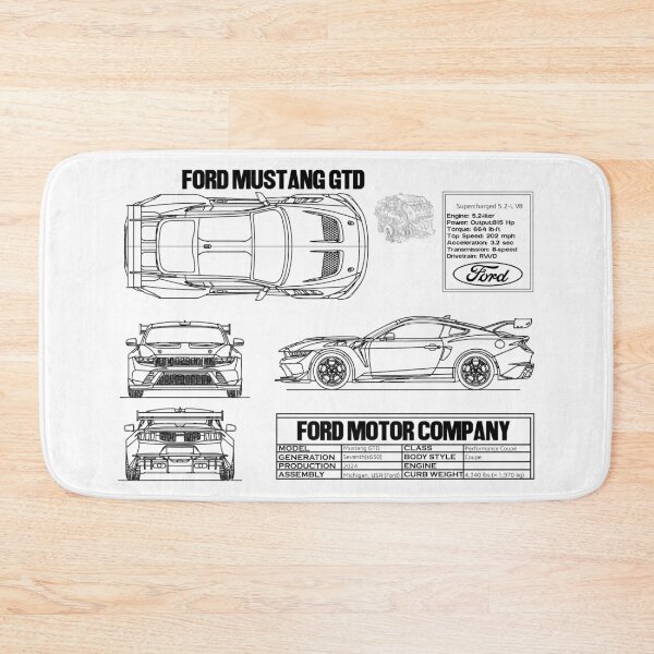 Artikelvorschau, Mustang GTD Blaupause V2 entworfen und verkauft von BronArtworks.
