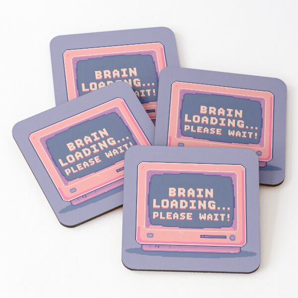 Artikelvorschau, Brain Loading – Lustiger Tech-Humor-Slogan entworfen und verkauft von GiggleSnaps.