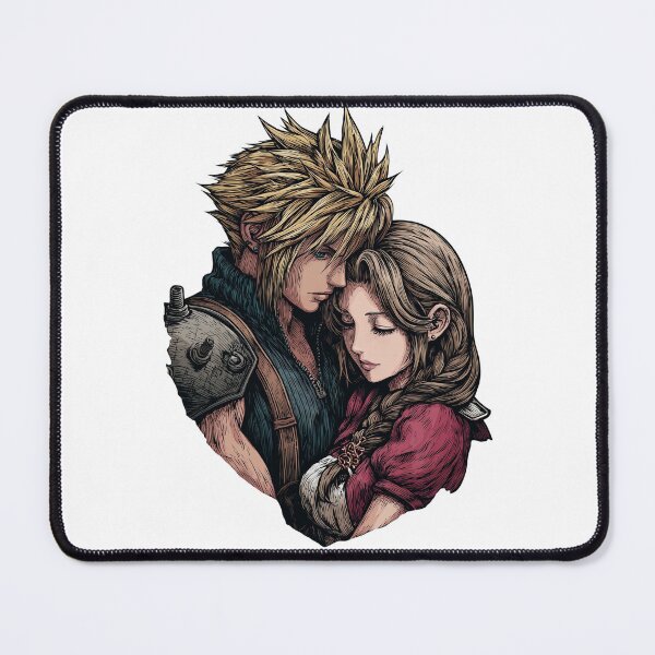 Item preview, Cloud and Aerith designed and sold by Pop Haven.