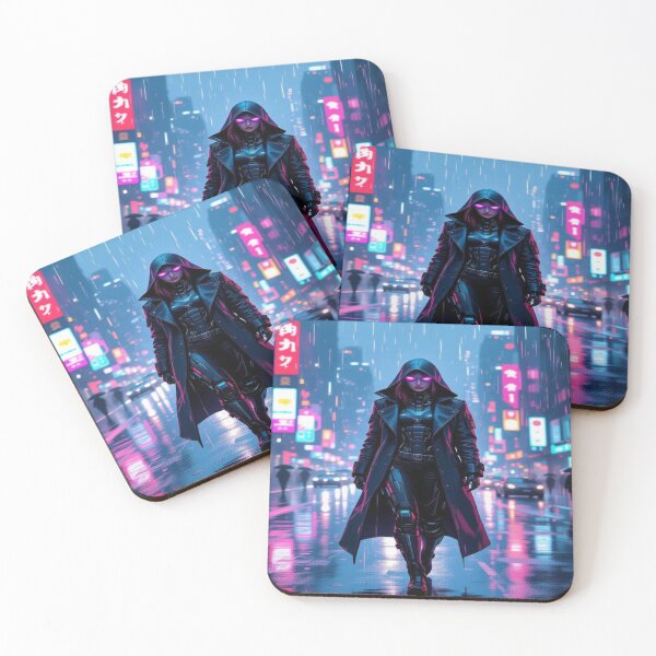Item preview, Cyber Shadows – Neon Rain, digital silence and a silent departure into the future designed and sold by FotoworldEdel.