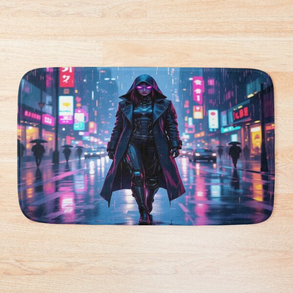 Item preview, Cyber Shadows – Neon Rain, digital silence and a silent departure into the future designed and sold by FotoworldEdel.