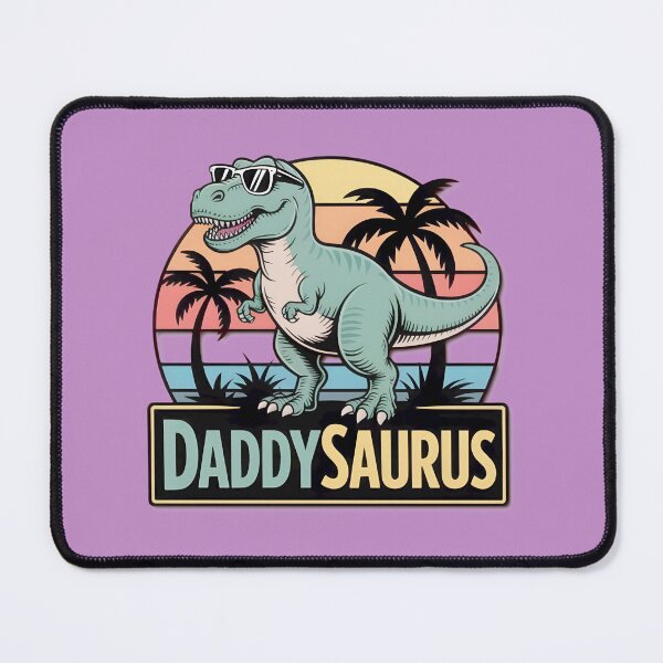 Item preview, Cool Daddysaurus Rex Retro Sunset Dad Gift designed and sold by ThomaslkOver.