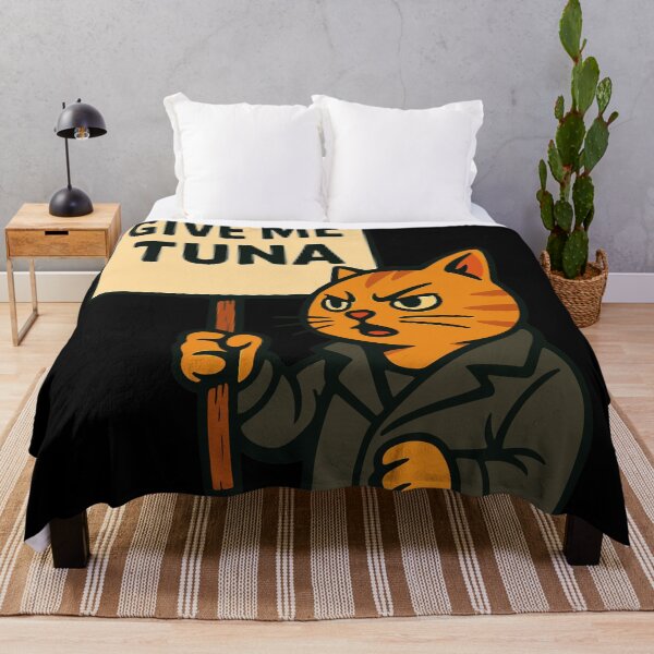 Item preview, Cat Demanding Tuna | Silly Paws Studio designed and sold by SillyPawsStudio.