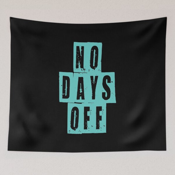Item preview, Badass Gym Quote | No Days Off designed and sold by typoinspired.