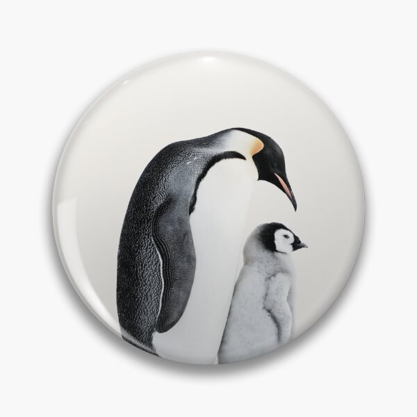 Item preview, Emperor Penguin with Baby Chick – Cute Nursery Wall Art for Children designed and sold by CuriousCherry.