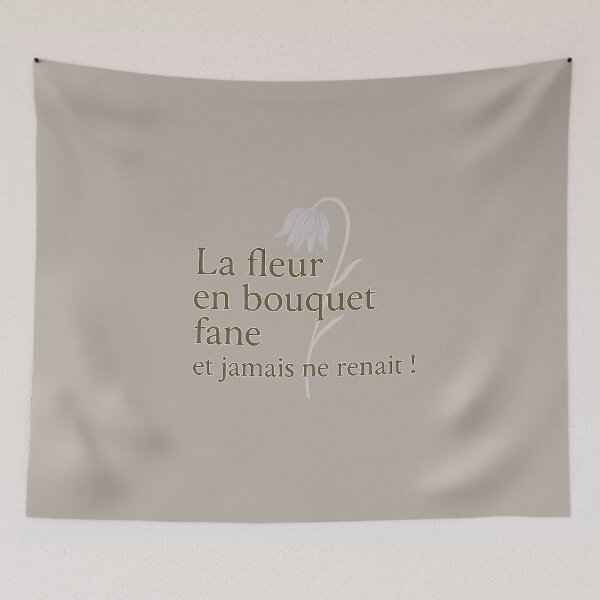 Item preview, The flower in the bouquet fades – Burgundian poetry designed and sold by Bratak.