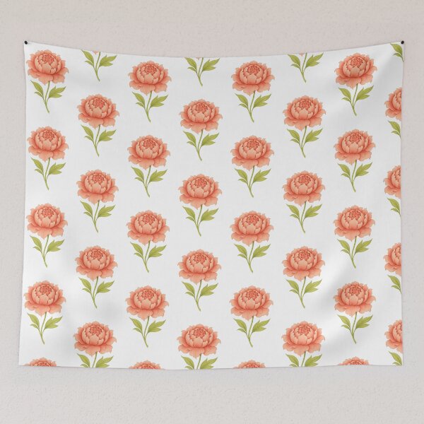 Item preview, Pink Peony Flower Art designed and sold by BrushAndBreathe.