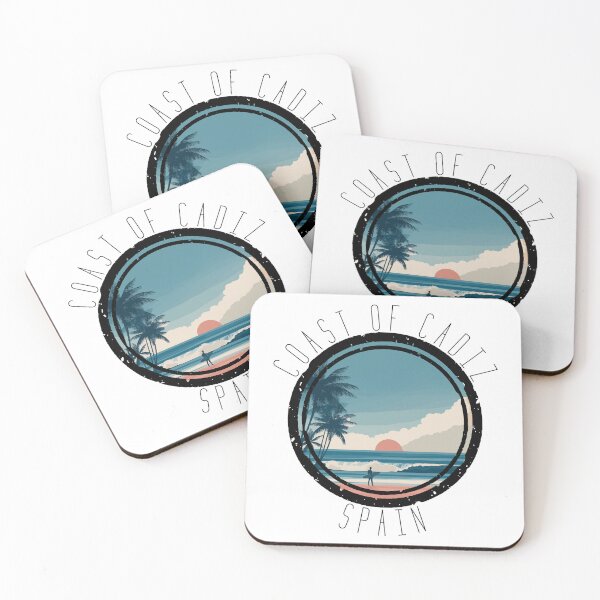 Item preview, Coast of Cadiz  – Spain (with Black Lettering) designed and sold by VelvetRoom.