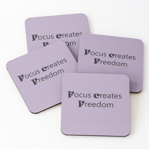 Item preview, Focus Creates Freedom – Motivational Mindset Quote designed and sold by ArtNestVerse.