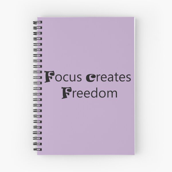 Item preview, Focus Creates Freedom – Motivational Mindset Quote designed and sold by ArtNestVerse.
