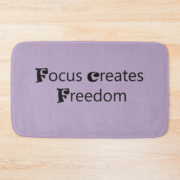 Item preview, Focus Creates Freedom – Motivational Mindset Quote designed and sold by ArtNestVerse.