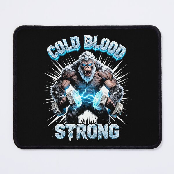 Item preview, Cold Blood Strong | Ice Primate Bodybuilder Gym Motivation designed and sold by El Hermano Gym.