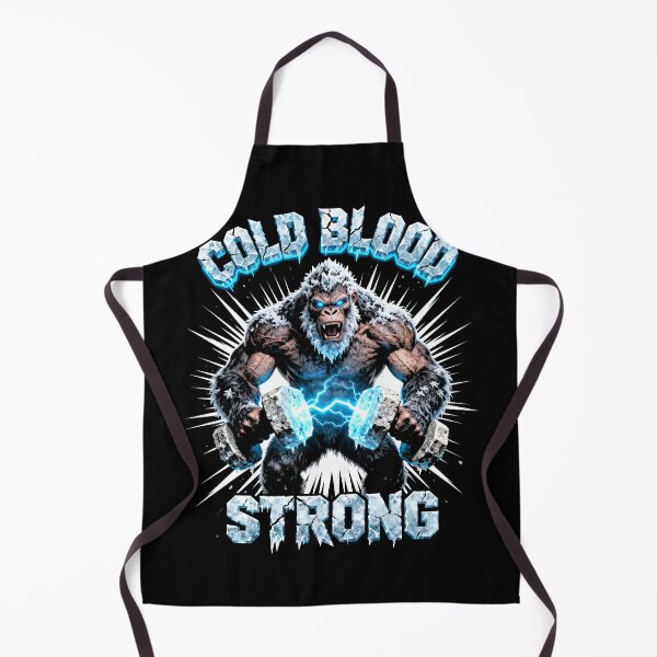Item preview, Cold Blood Strong | Ice Primate Bodybuilder Gym Motivation designed and sold by El Hermano Gym.