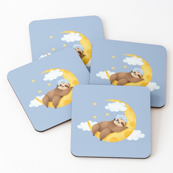 Item preview, Sleepy Sloth on the Moon – Cute Bedtime Animal Illustration designed and sold by Ivy-Triggs.