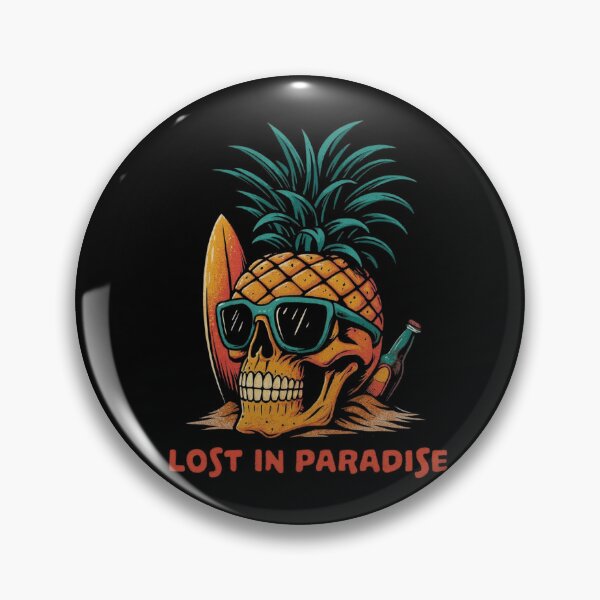 Item preview, Lost in Paradise – Tropical Skull Pineapple designed and sold by PhilllandArt.