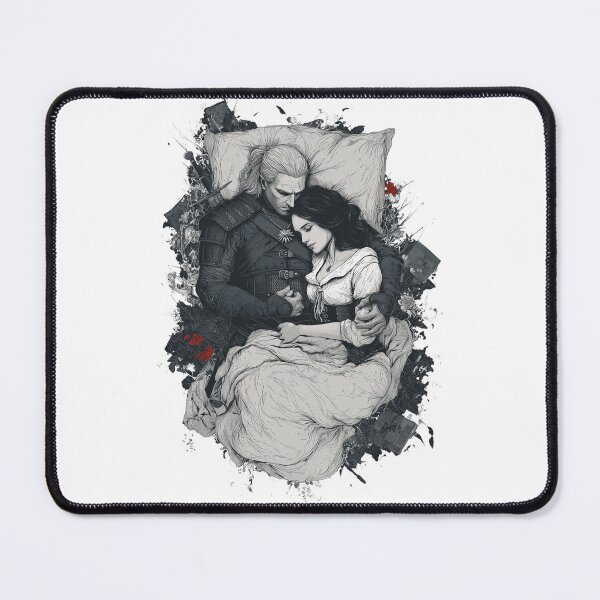 Item preview, Geralt and Yennefer designed and sold by Pop Haven.