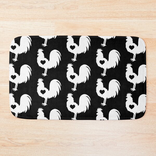 Item preview, Rooster Silhouette with Heart | Bold Farm Animal Graphic Design designed and sold by Dragonfly-10.