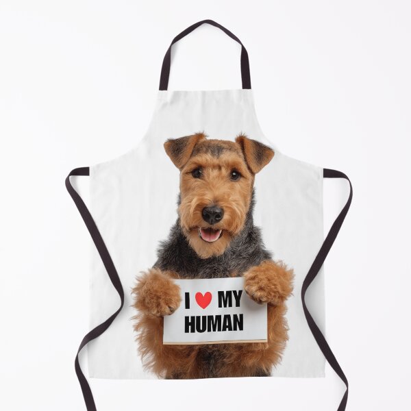 Item preview, Cute Welsh Terrier dog with Signboard I love my Human  designed and sold by LazyOwlStore.