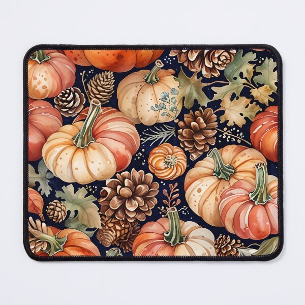 Item preview, Pumpkins,pinecones and autumn leaves designed and sold by BunnyandBloom.