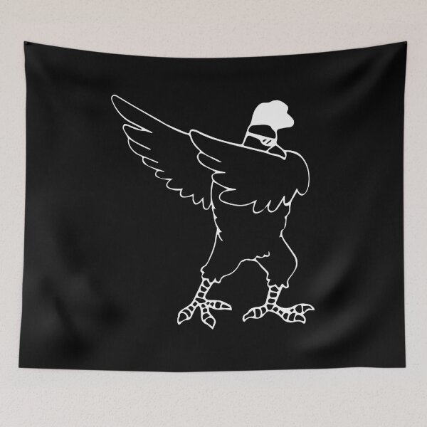 Item preview, Dabbing Chicken Silhouette | Funny Farm Animal Meme Art designed and sold by Dragonfly-10.