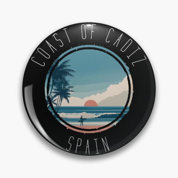 Item preview, Coast of Cadiz – Spain (with White Lettering) designed and sold by VelvetRoom.