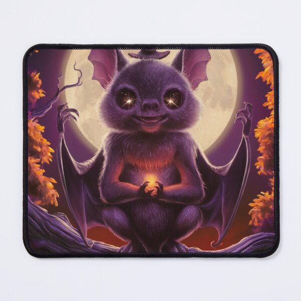 Item preview, Meditating Halloween Bat designed and sold by Vivid Art Zone.