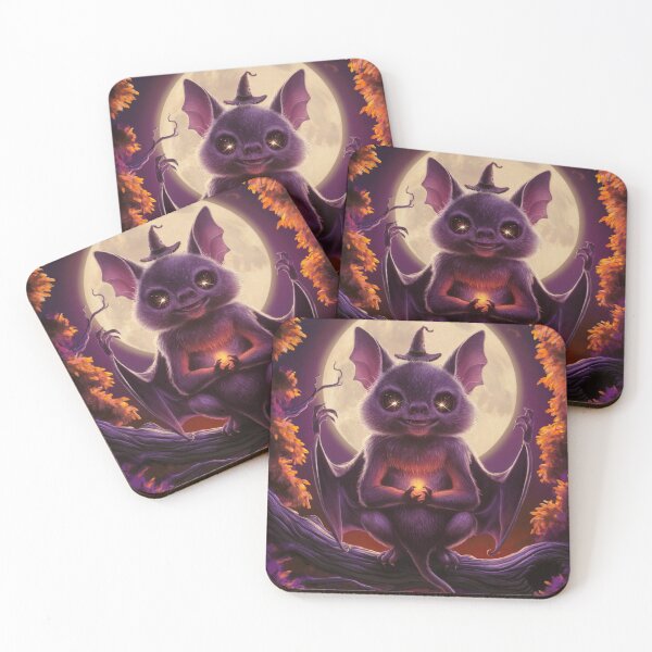 Item preview, Meditating Halloween Bat designed and sold by Vivid Art Zone.