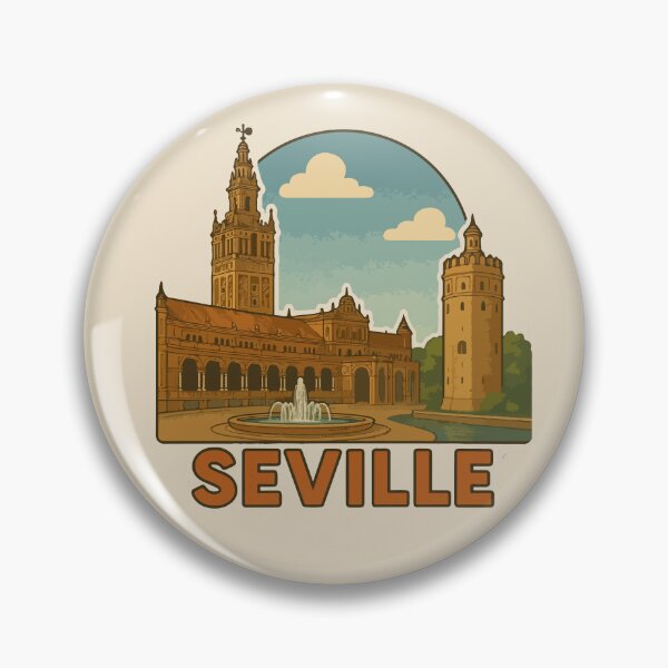 Item preview, Seville Travel Souvenir Sticker designed and sold by rogue-design.