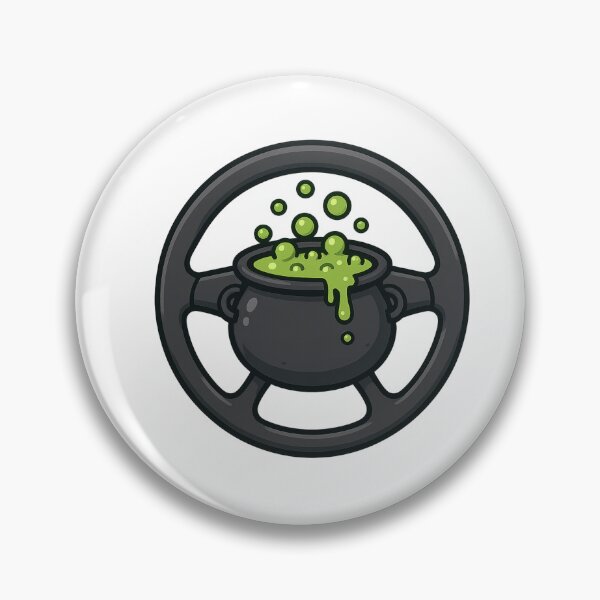 Item preview, Cauldron Cruise Control – Spooky Road Trip Steering Wheel designed and sold by DailyDrivesct.
