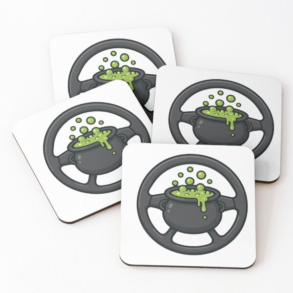 Item preview, Cauldron Cruise Control – Spooky Road Trip Steering Wheel designed and sold by DailyDrivesct.
